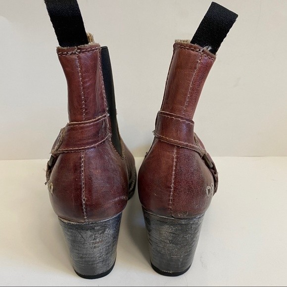 Bed Stu Women's Liberate Rustic Heeled Boot Dark Scarlett 7.5 - Picture 4 of 8